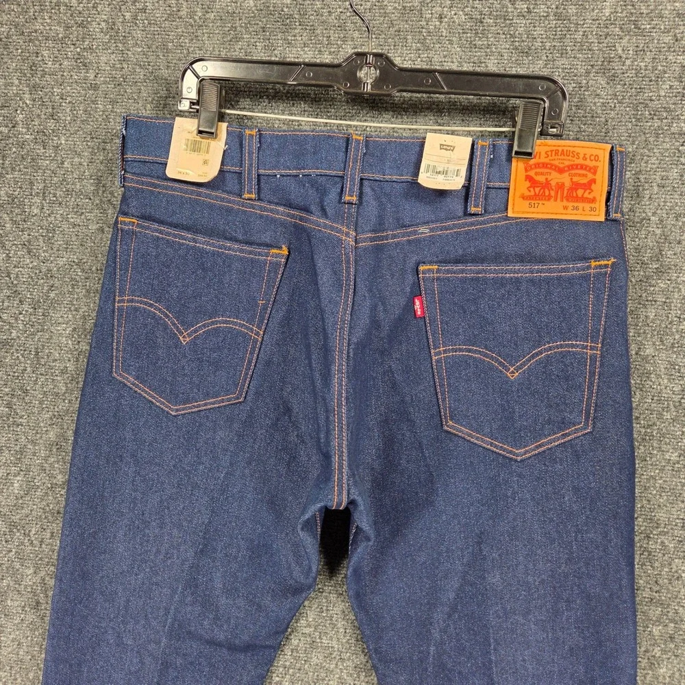 Levi's 517 Bootcut Jeans Mens 36x30‎ Blue Denim Cotton Blend Casual Cowboy